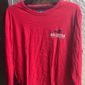 Hollister Red Long Sleeve Tee